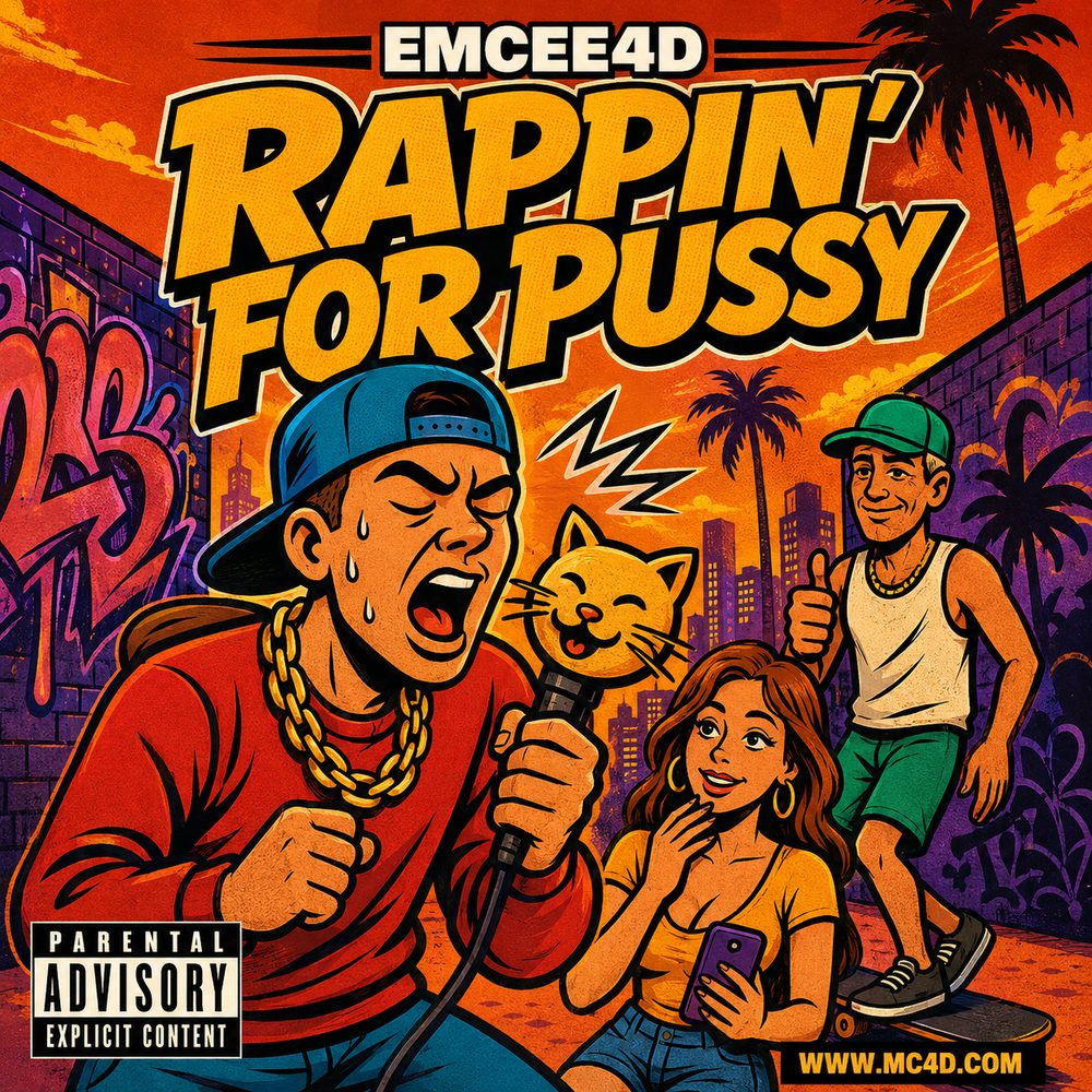 EMCEE4D cover artwork for Rappin' for Pussy